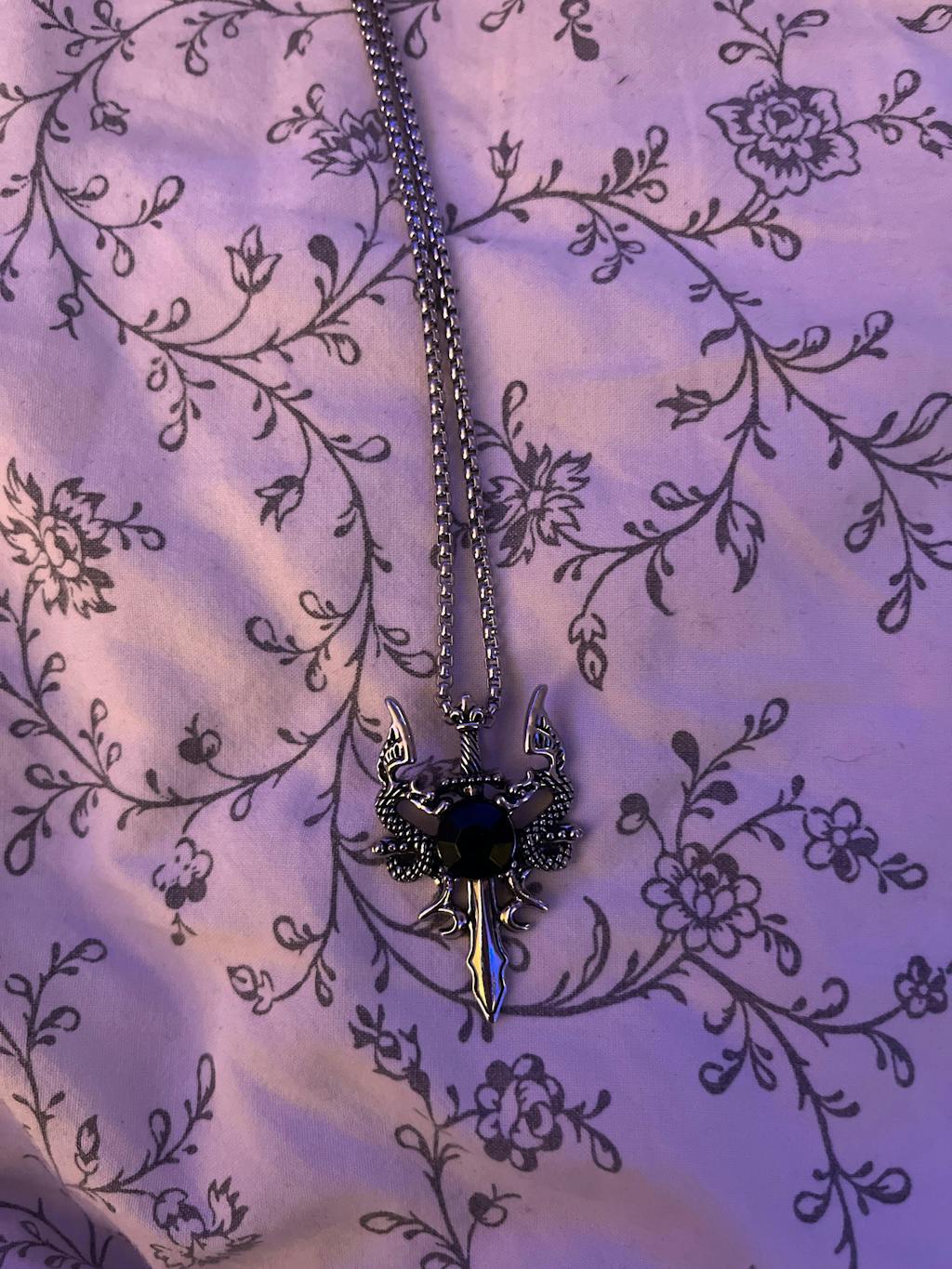 Dragon Sword Stone Necklace