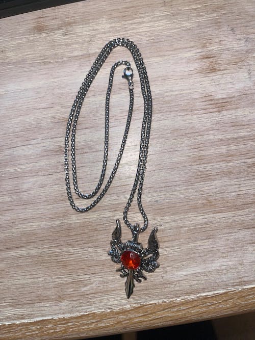 Dragon Sword Stone Necklace