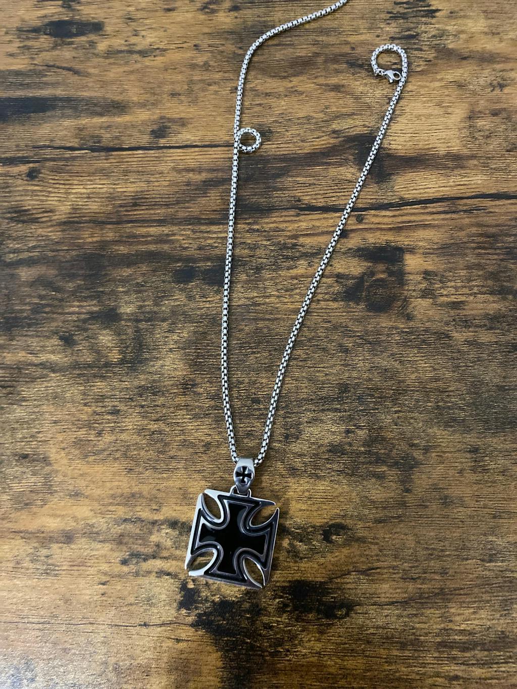0171 - Black Cross Necklace