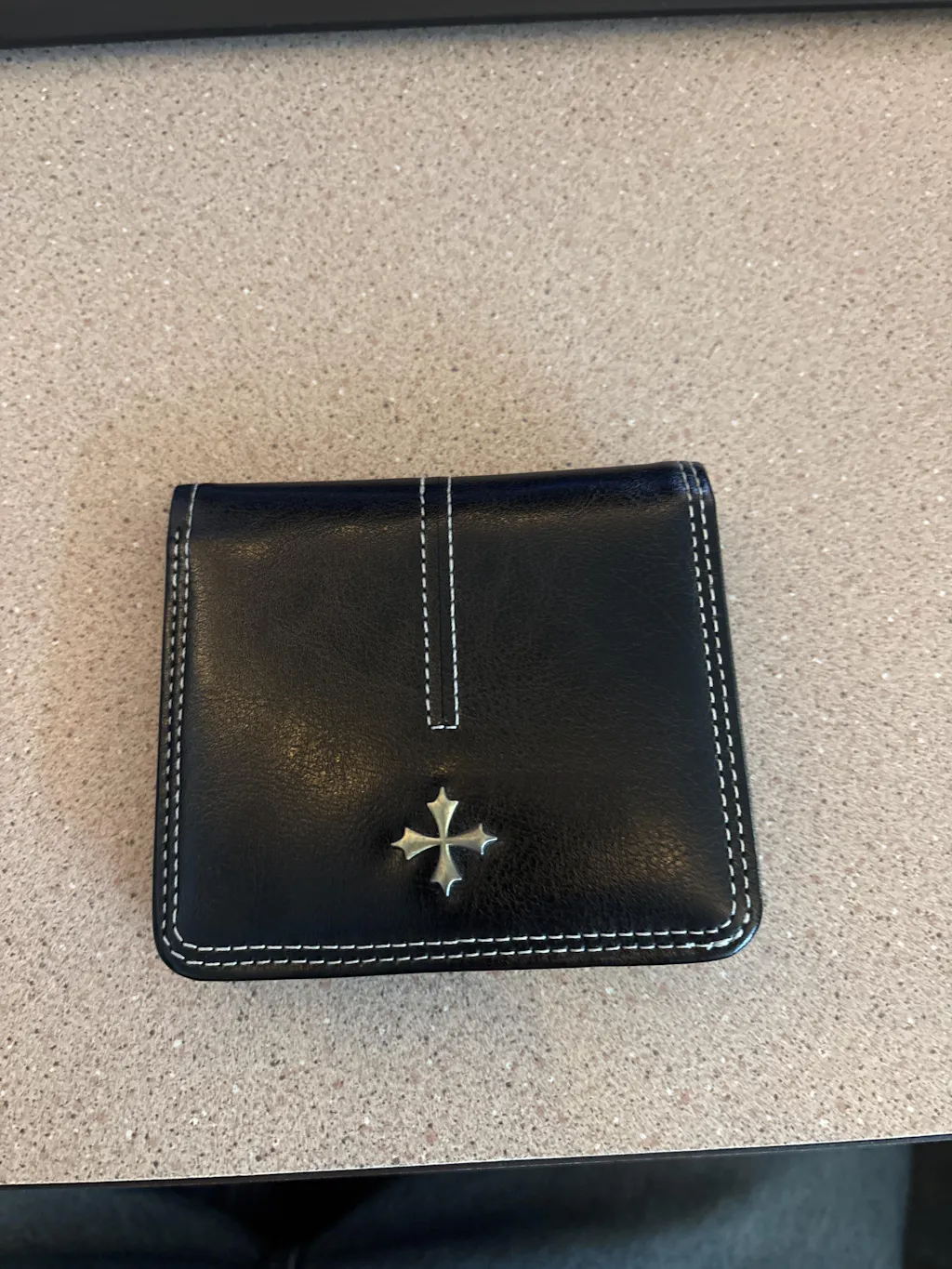 0120 - Y2K Leather Cross Wallet (black)
