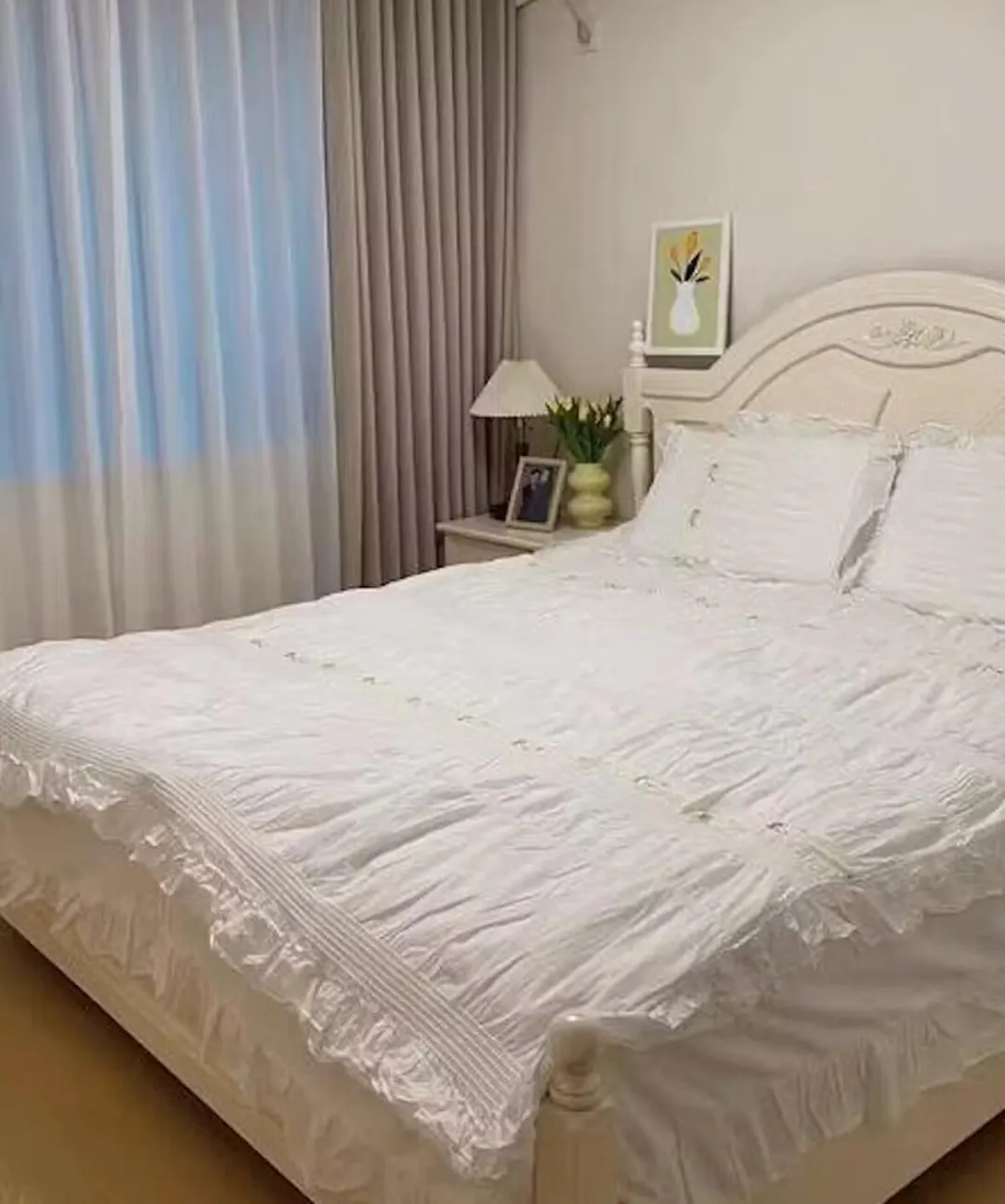 Dream Drape Ruched Duvet Cover Set