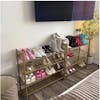 Modern Gold Shoe Rack Tower for Organized Footwear Storage