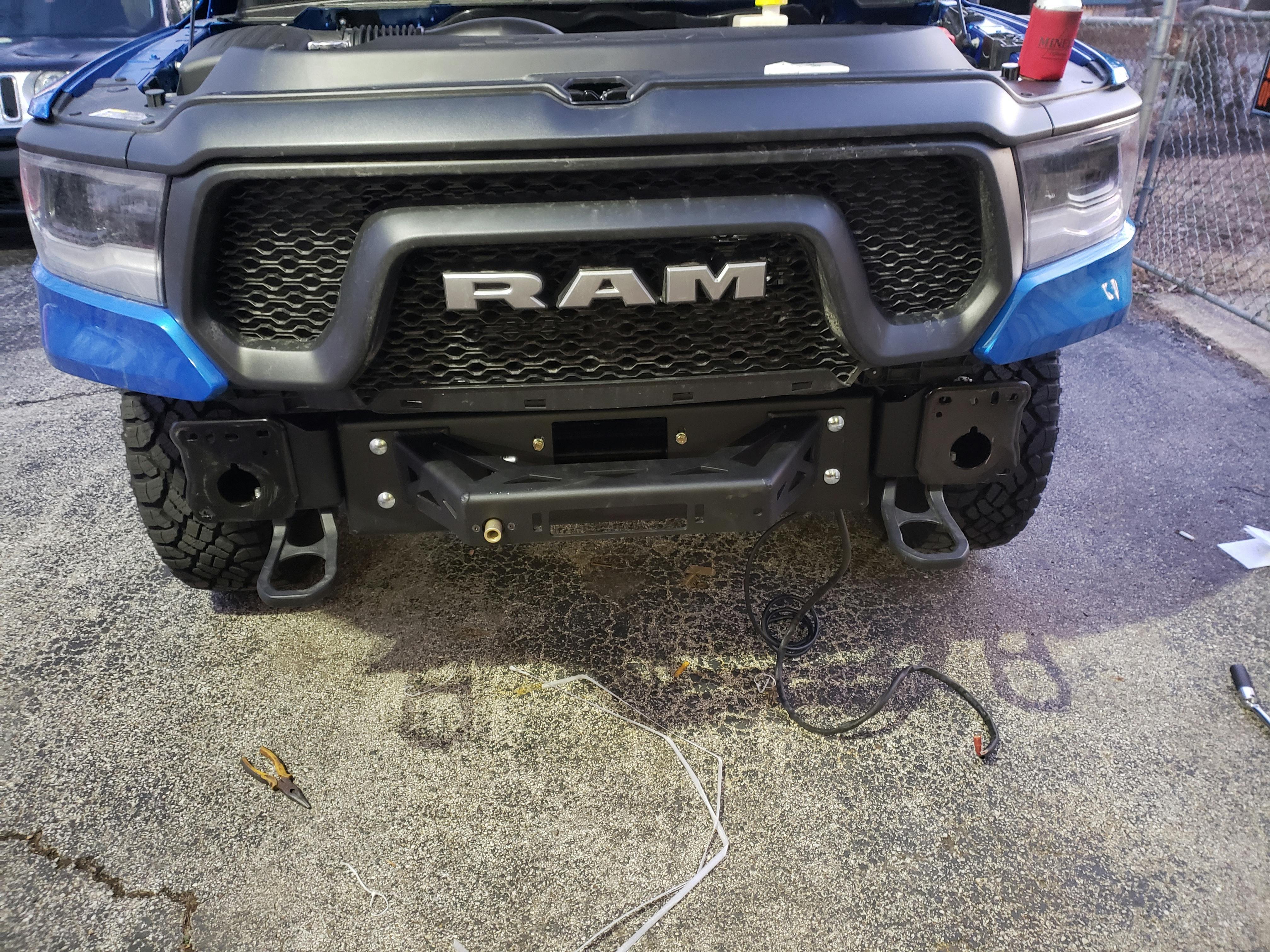RAM Rebel (20192021) Hidden Winch Mount VICE Design Inc