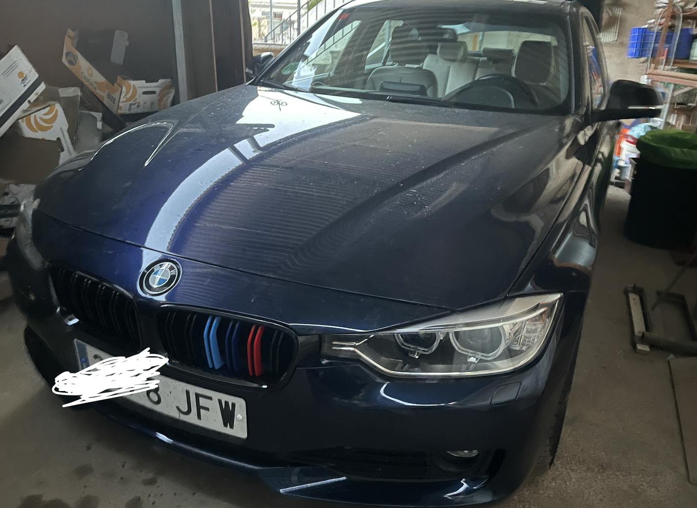 Rejilla Delantera (parrilla De Riñones) Negra Piano Doble Para BMW Serie 3 Coupé/Cabrio E46 Facelift (desde 2003)