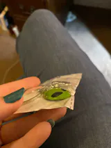 UFO Planet Alien Enamel Keychain