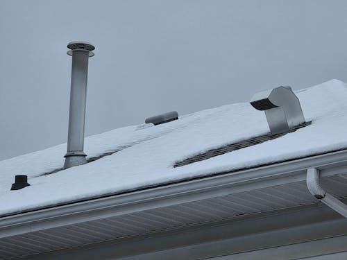 Galvanized Steel Roof Cap - 8" Duct (TALL) (for Heavy Snow)