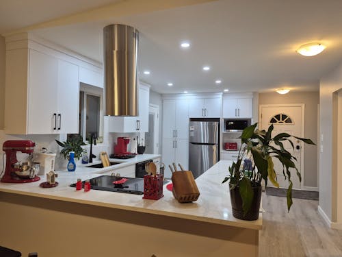 Modern Cylinder Round Island Range Hood - VICTORY SV400J