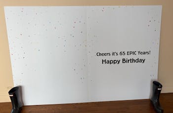 3' Custom Happy Birthday 9 Photo Greeting Card