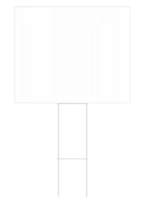 23.5" Sheriff Round Yard Sign, Two-Sided, Includes 24" EZ Stakes