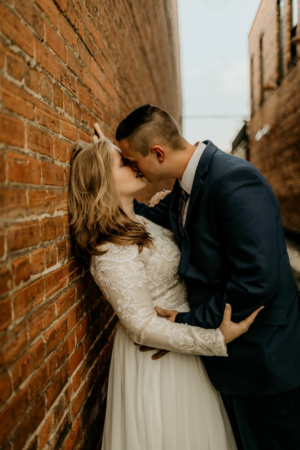 Boho Rustic Wedding Dress: Long-Sleeve Country Elegance W0017 – vigocouture