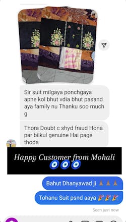 Pure Grace Cotton Unstitched Designer Suit