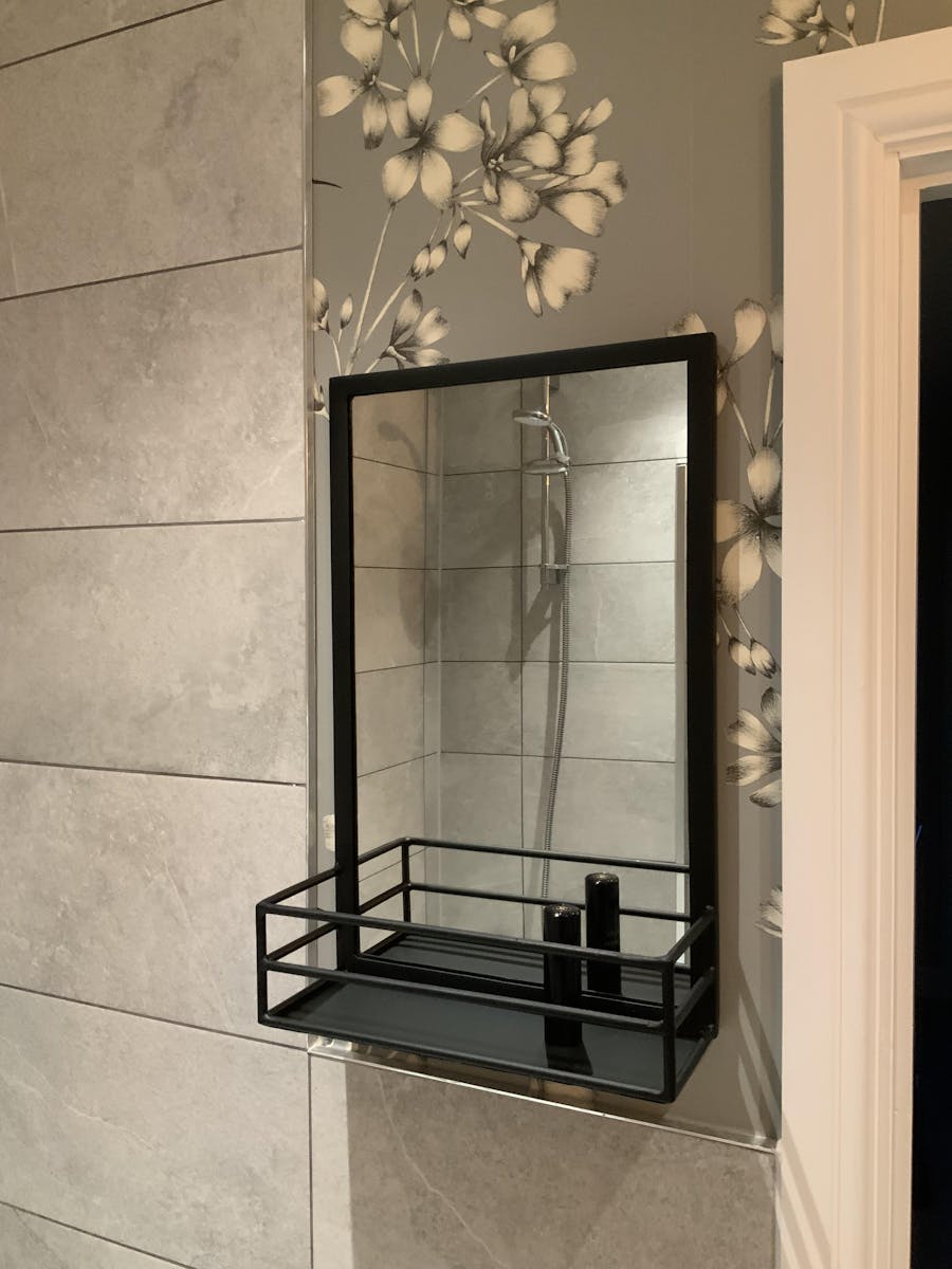 Industrial Portrait Mirror - Matt Black