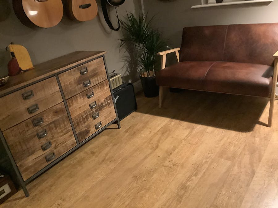 Small Rustic Saw Cut Sideboard