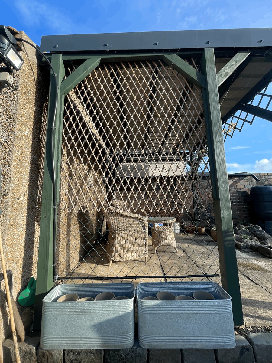 Galvanised Trough Planter with Handles