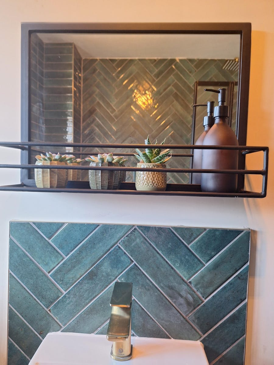 Industrial Landscape Mirror - Matt Black