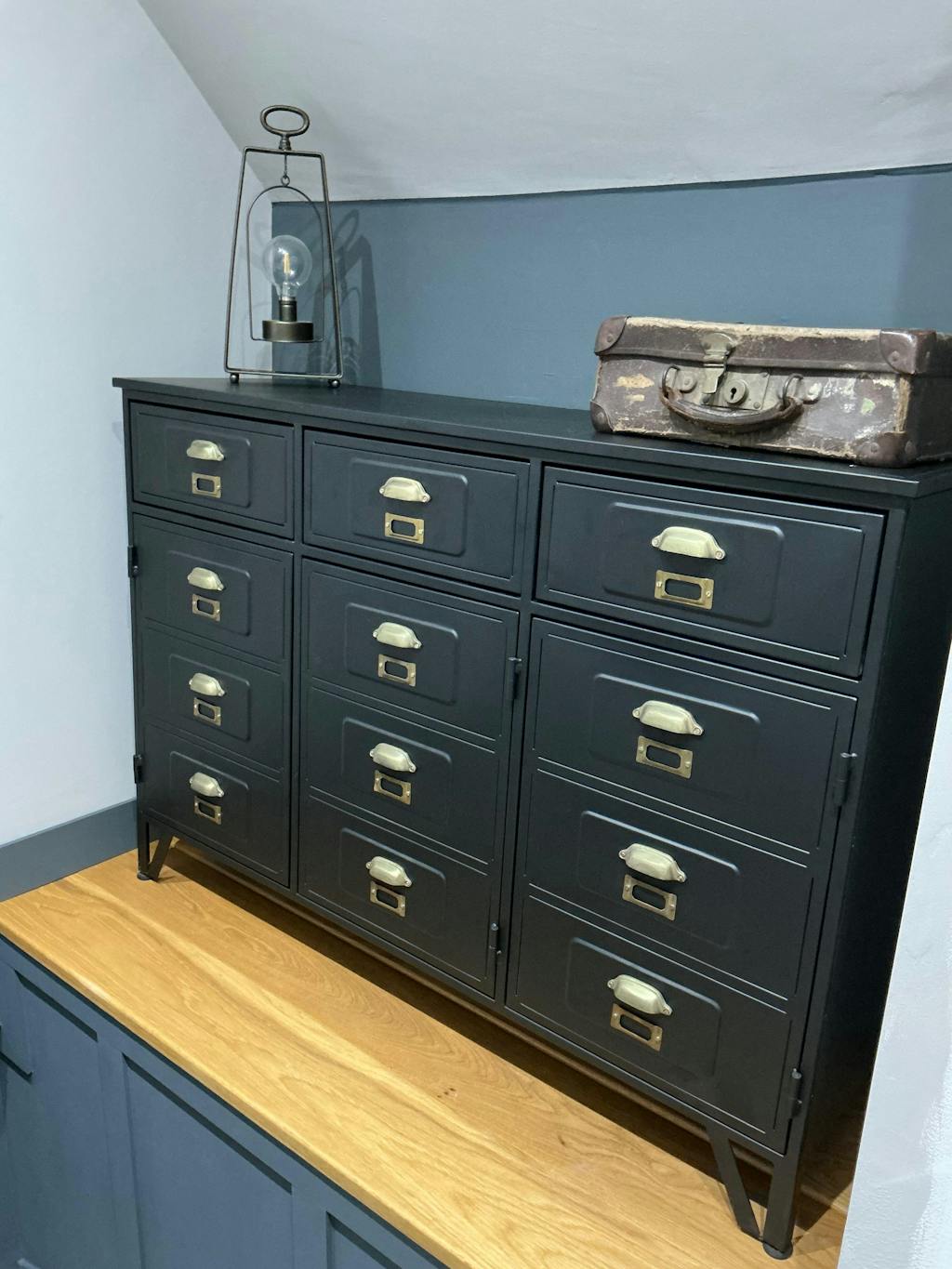 Industrial Metal Sideboard - Matt Black