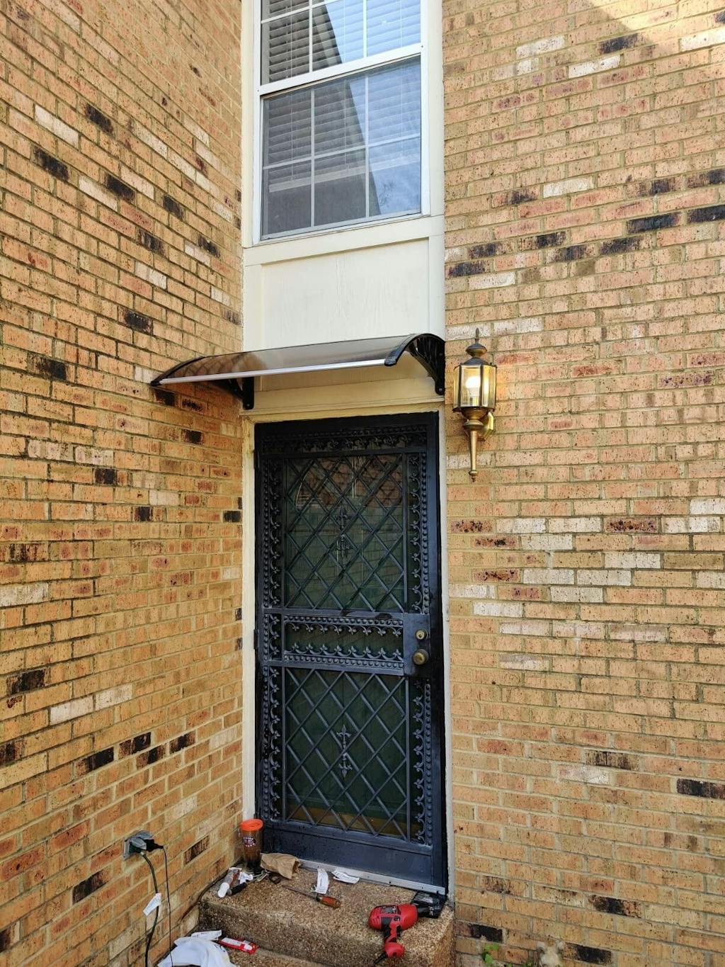 VINGLI Patio Window Awning Outdoor Awning Polycarbonate Door Canopy Co