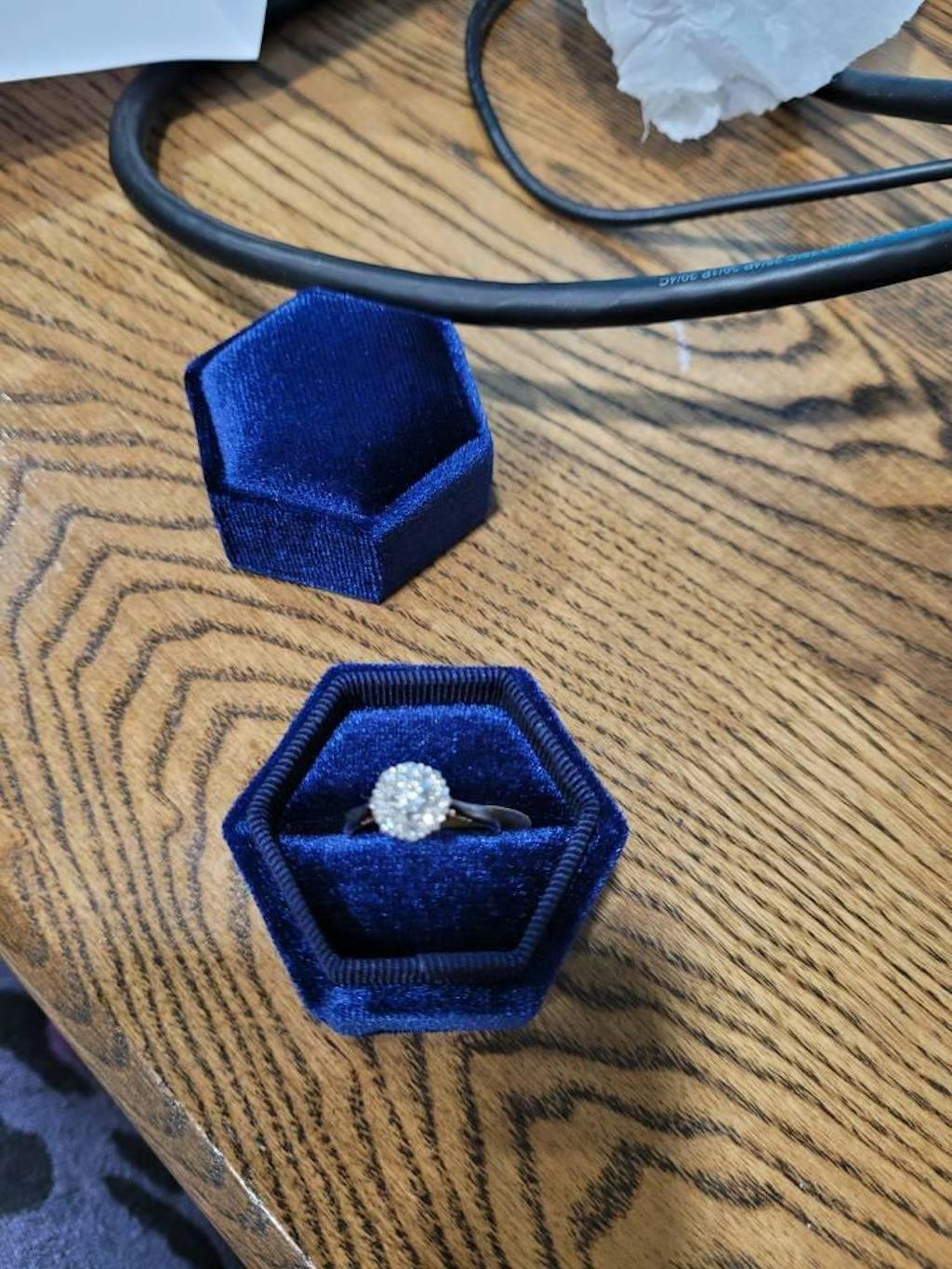 Antique 18ct Platinum old cut diamond halo cluster ring 0.42ct