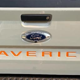 Ford Maverick Vinyl Inlay Tailgate  Letters | All Patterns | '22-'25