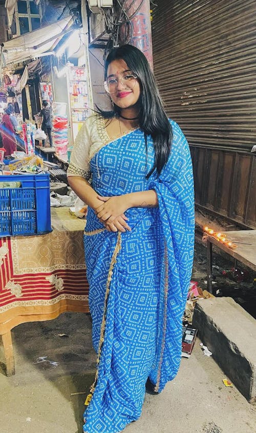 1 Min Ready To Wear Saree In Imported Georgette With Blouse