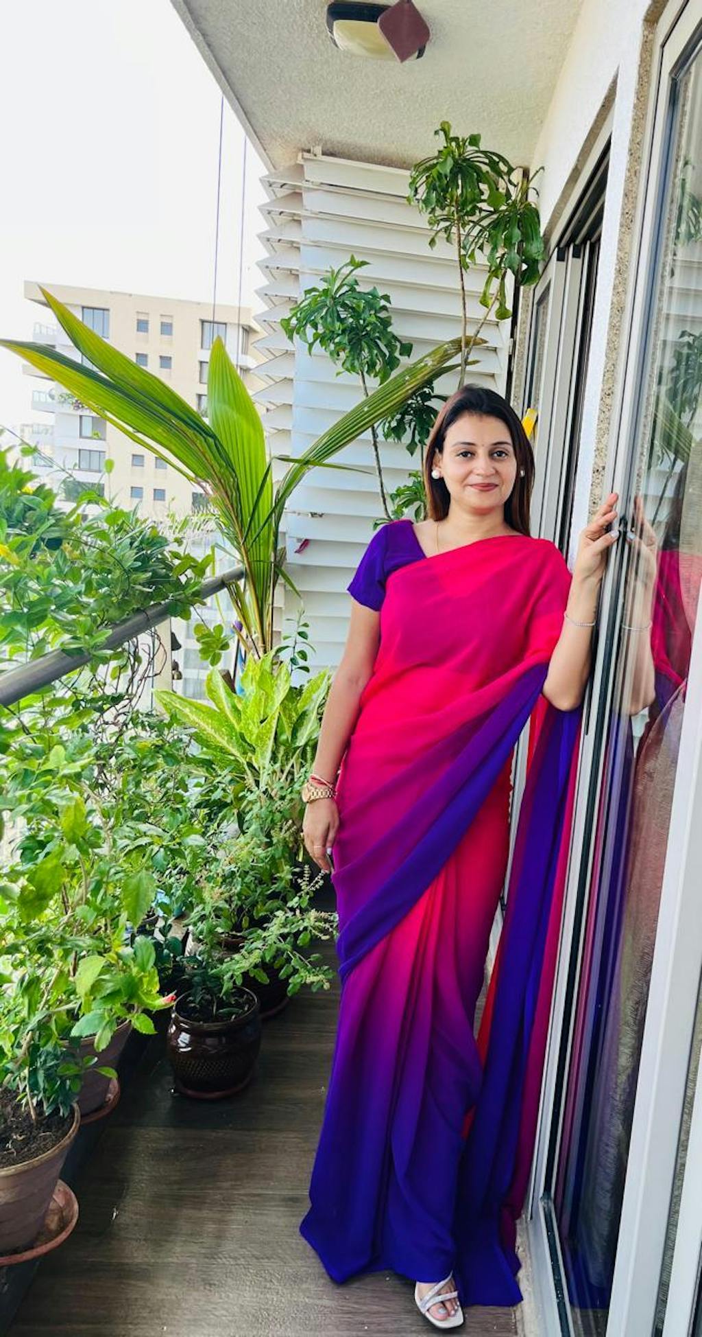 1-Min Ready To Wear Alia Bhatt Saree In Imported Georgette With Heavy Blouse