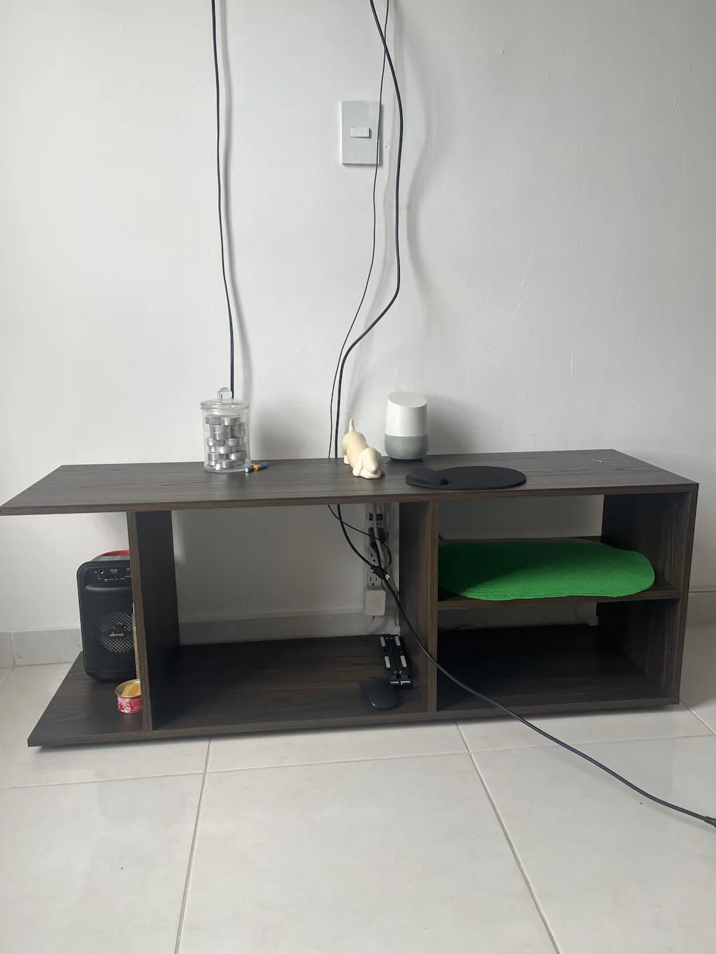 Mesa para TV Wood, Nogal, Para Televisor Hasta 50 Pulgadas