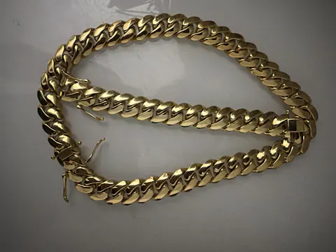 Customer photo — Miami Cuban Gold Plated Chain & Bracelet Set