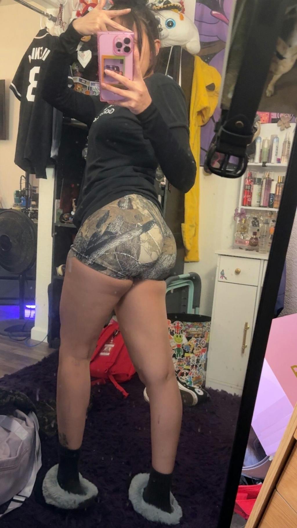 Pinnacle Seamless Scrunch Butt Shorts 4" - Woodland Camo