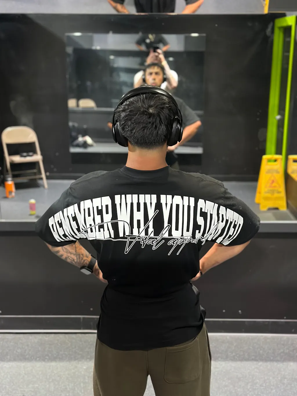 Oversized Pump Cover T-Shirt - VITAL APPAREL Trust the Process Black/White