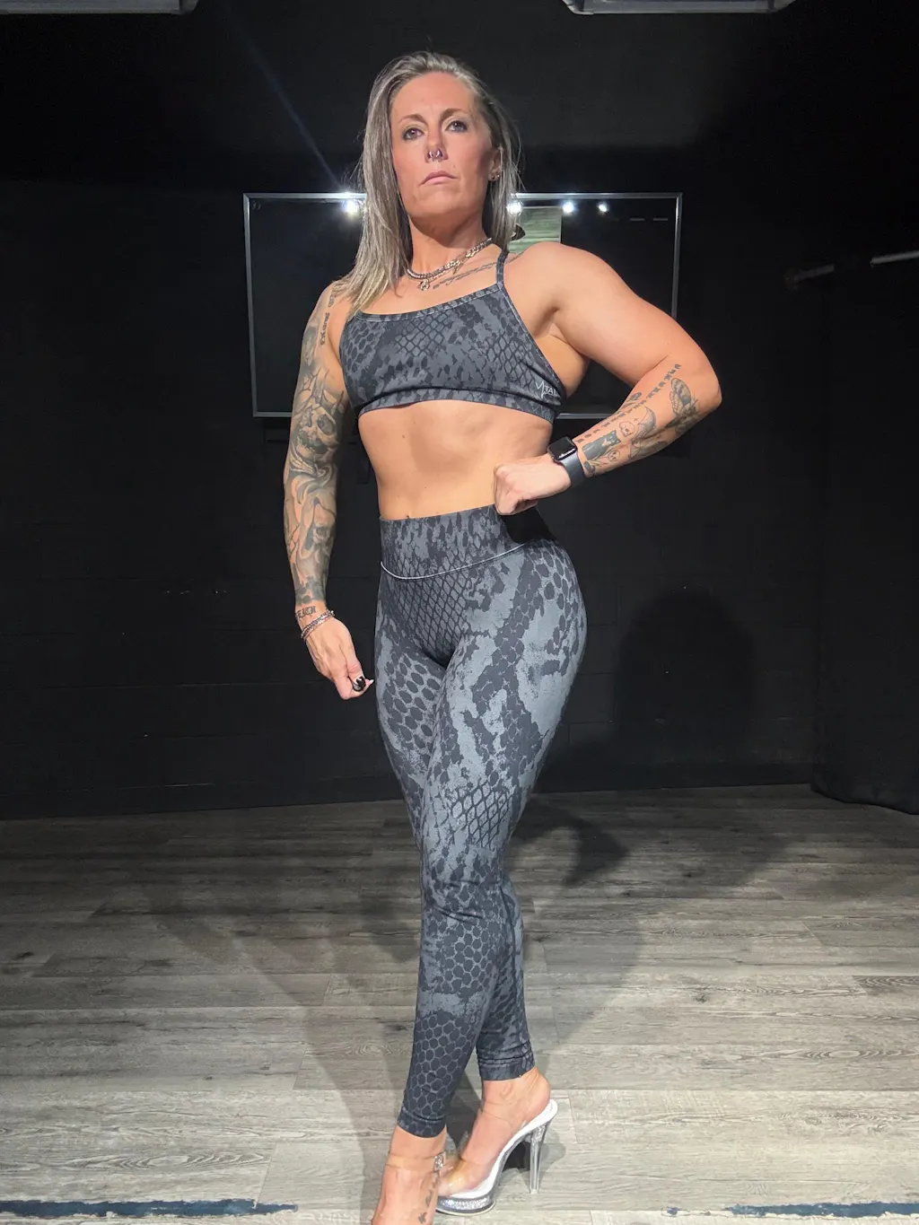 Virtue Adjustable Bra - Black Snake Skin