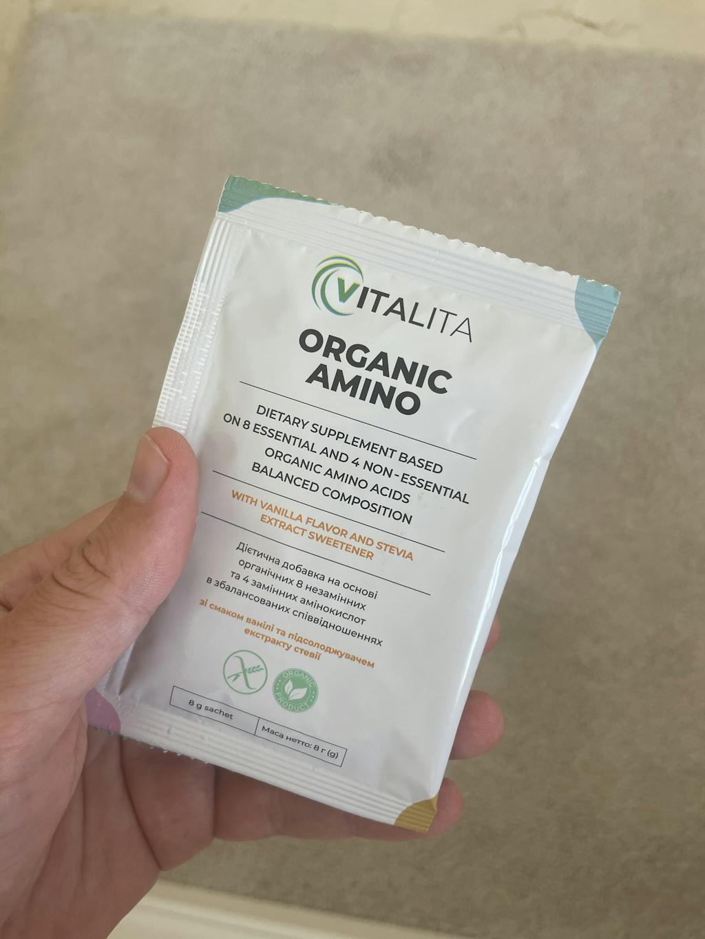 VITALITA Organic Amino + Vitamin B5