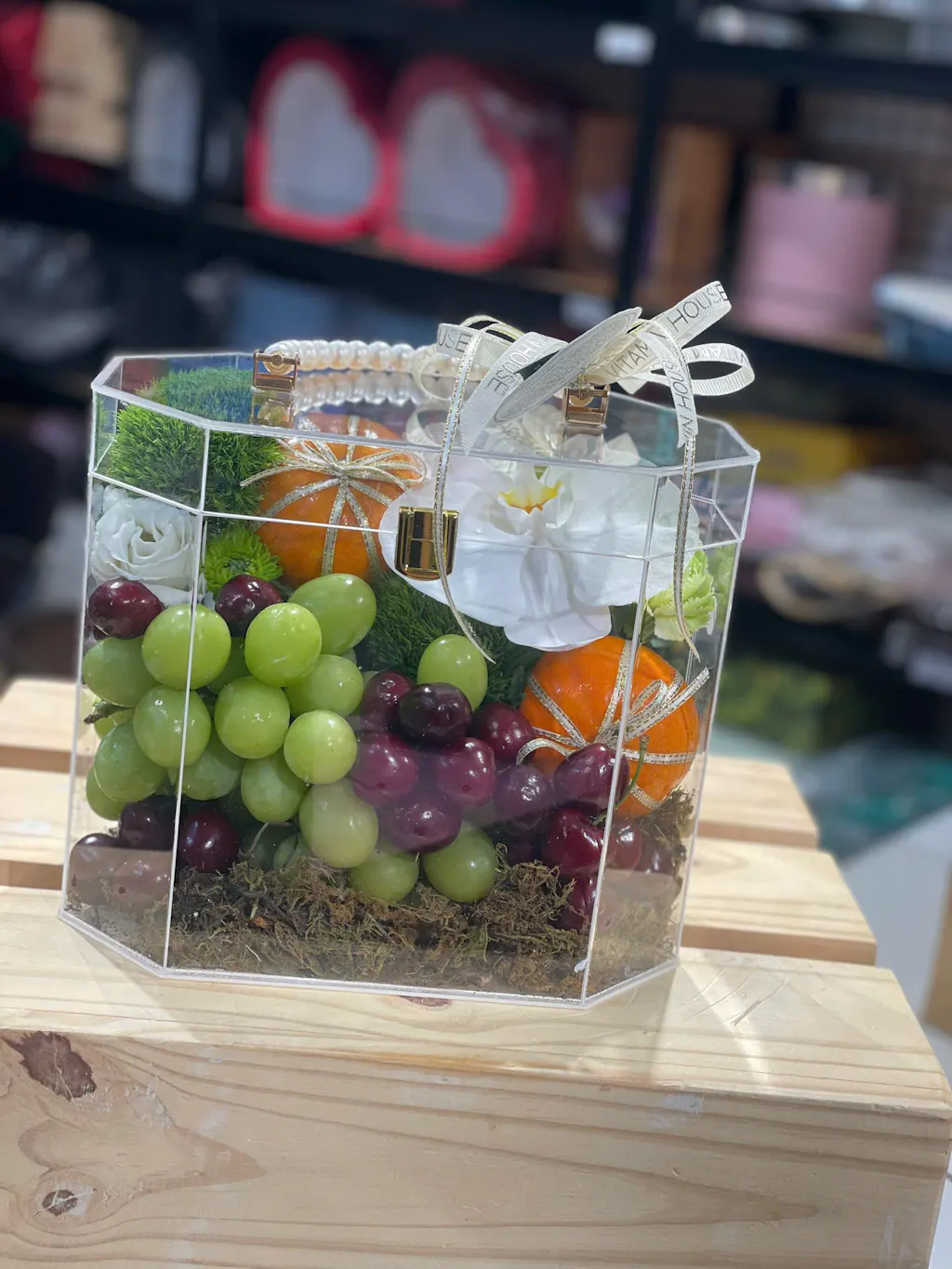 Hộp Quà Trái Cây Cherry, Nho Sữa, Quýt Úc Tặng Khách Hàng, Đối Tác