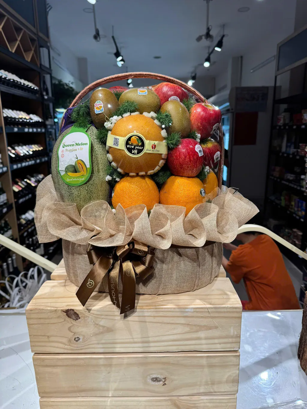 Giỏ Trái Cây Dưa Lưới, Kiwi Kính Viếng - Thành Kính Phân Ưu