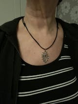 Seittiä Pillussa (Spiderweb in the Pussy), Necklace + leather chain —  Vittujen Kevät