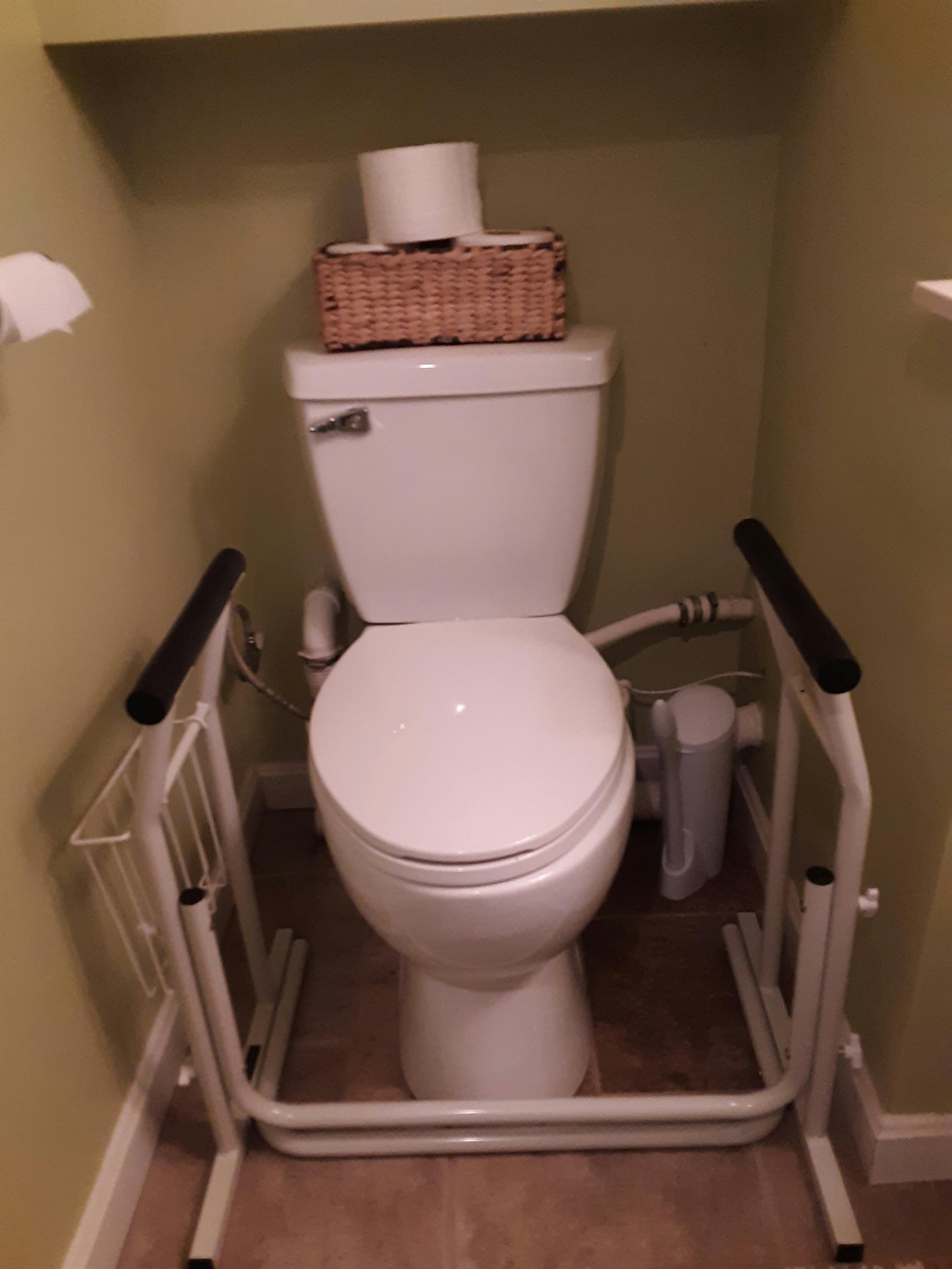 Toilet Safety Rail Adjustable & Portable Frame Vive Health
