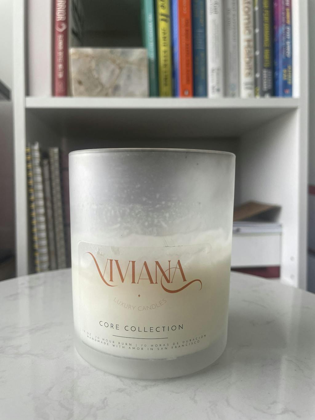 Hibiscus Flower Candle Natural Soy Wax Scented Candle Viviana Luxury