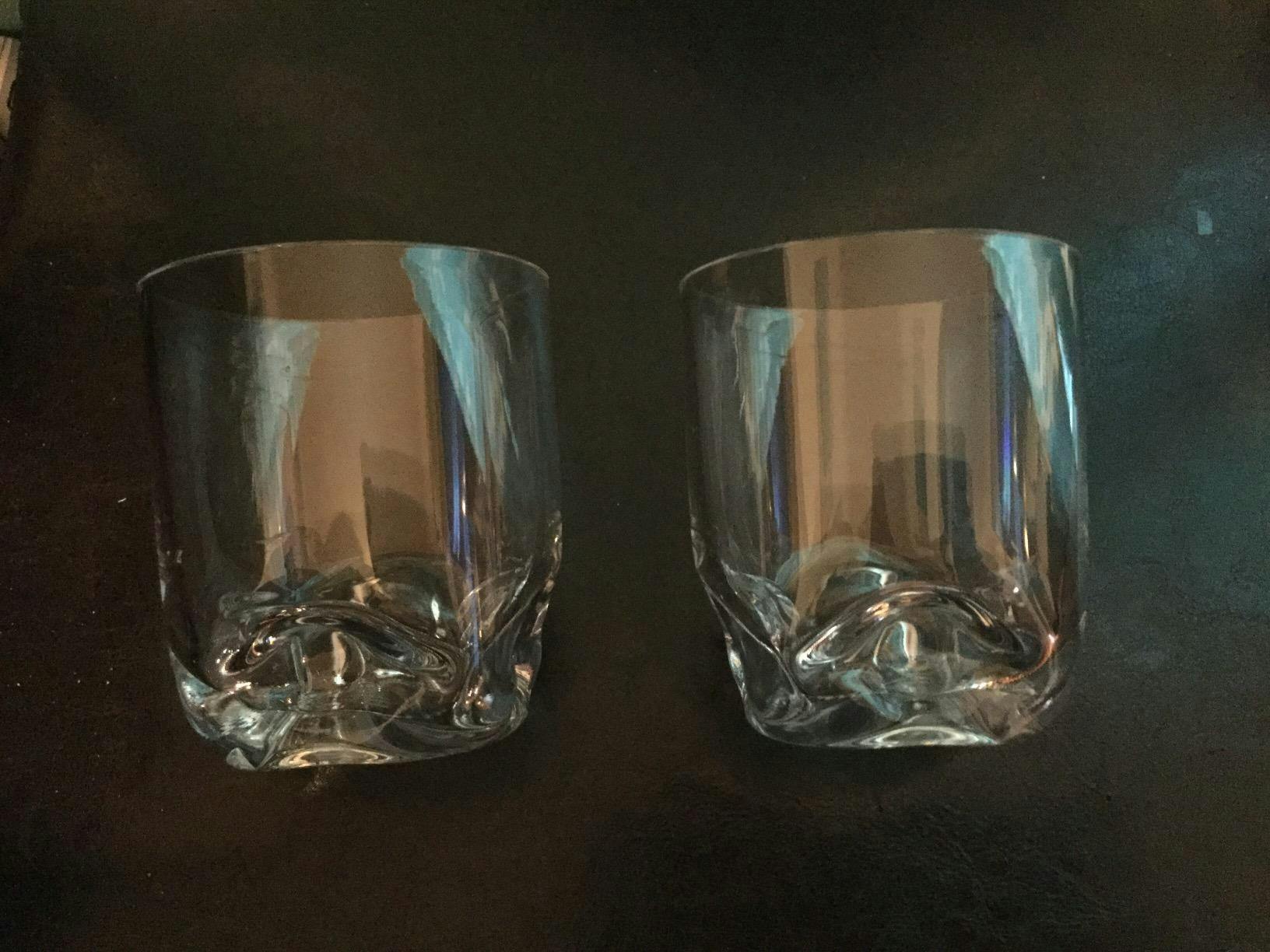 Vivocci Unbreakable Thumb Indent Whiskey Glasses 12.5 oz