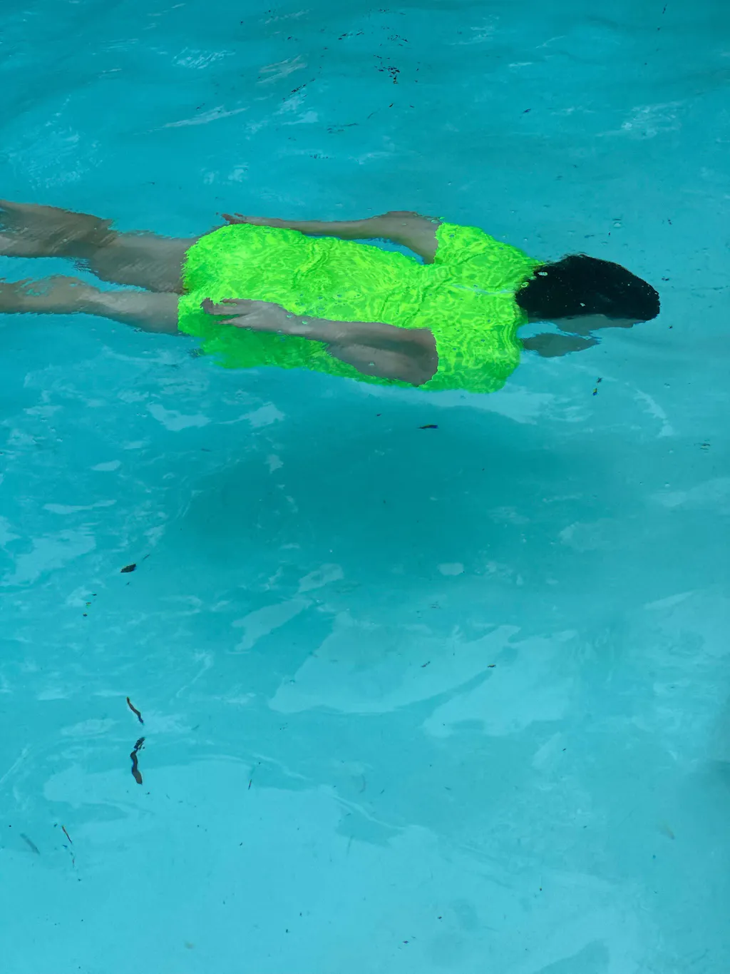 Kids Swim Shorts - Lime Light Print