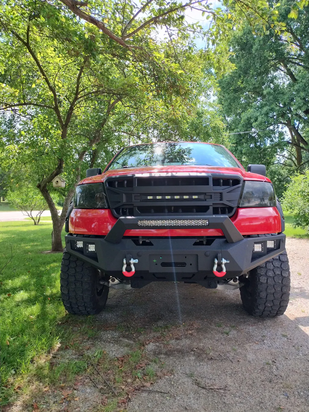 AMERICAN MODIFIED Armor Grille with Off Road Lights for 2004-2008 Ford F150