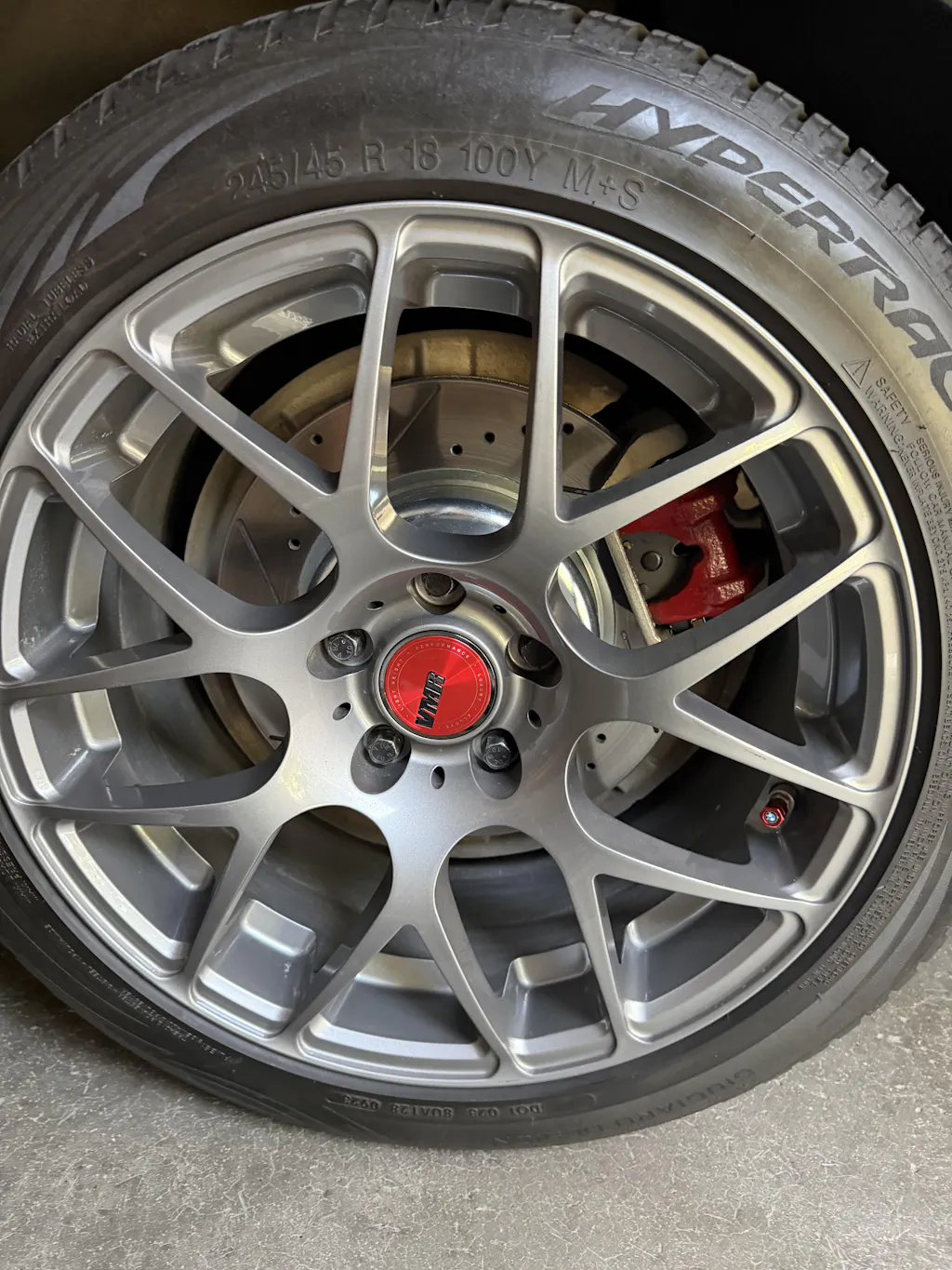 VMR Premium Centercap - Metallic Red (1pc)