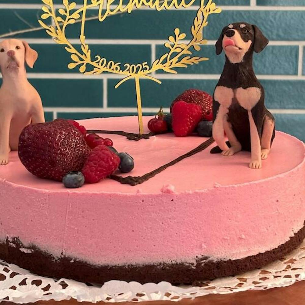 Custom Pet Wedding Cake Topper