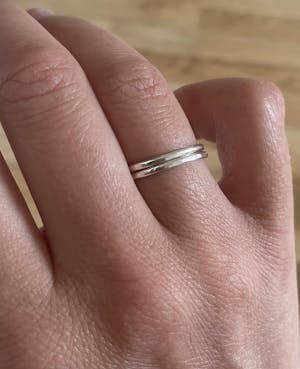 Recycled Silver Stacking Ring