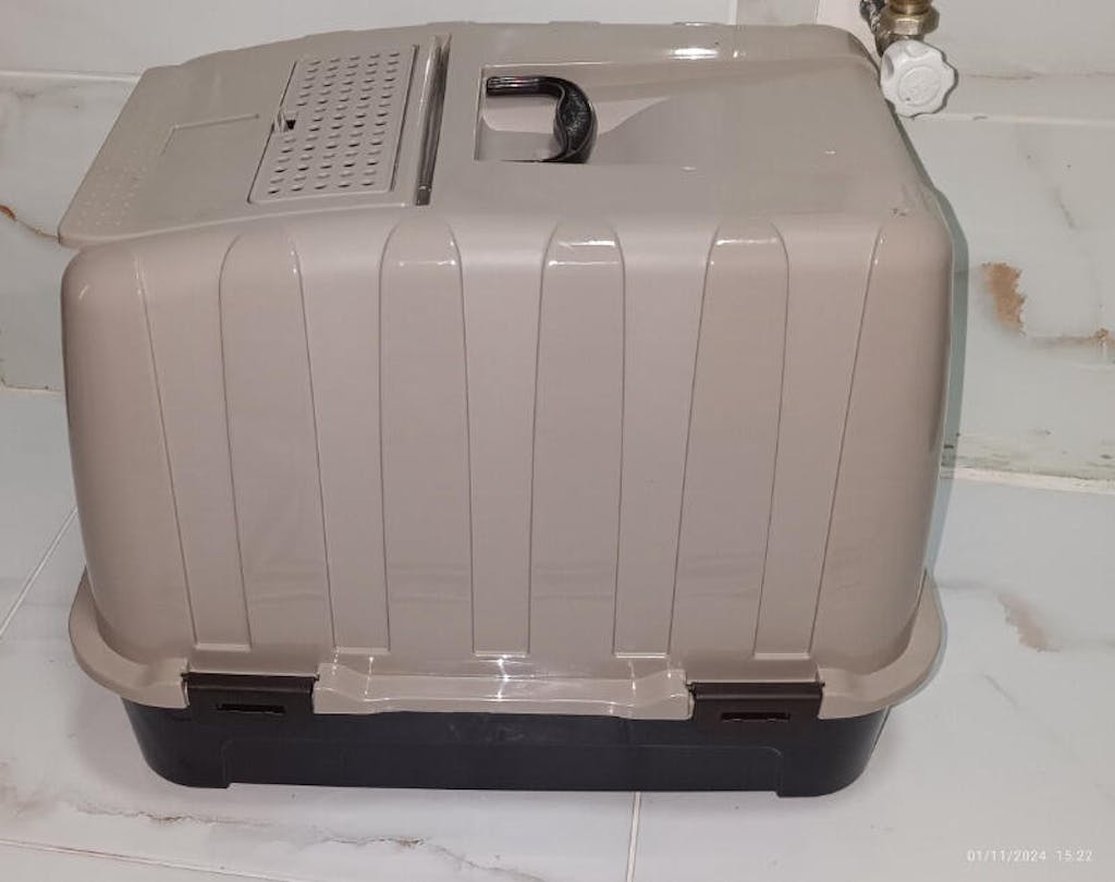 Lüks Kapalı Kedi Tuvaleti, Filtreli ve Kürek Hediyeli, 52x37,5x39 cm - VN11003