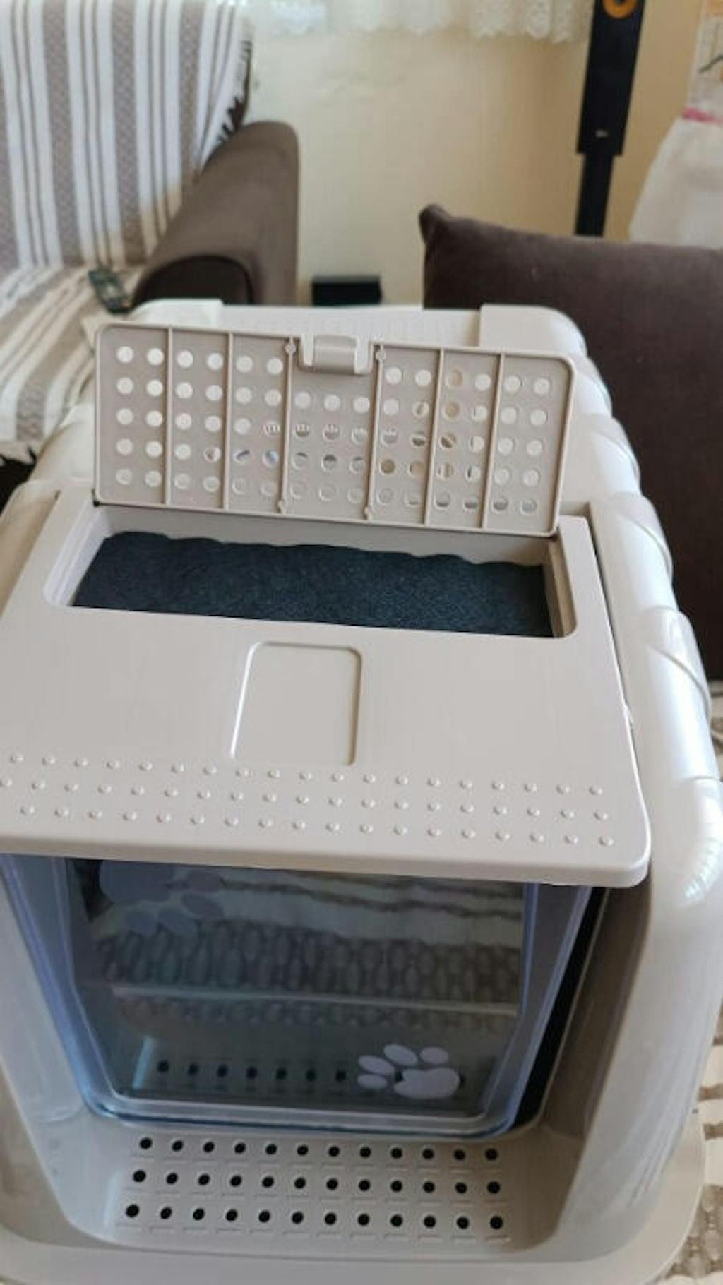 Lüks Kapalı Kedi Tuvaleti, Filtreli ve Kürek Hediyeli, 52x37,5x39 cm - VN11003