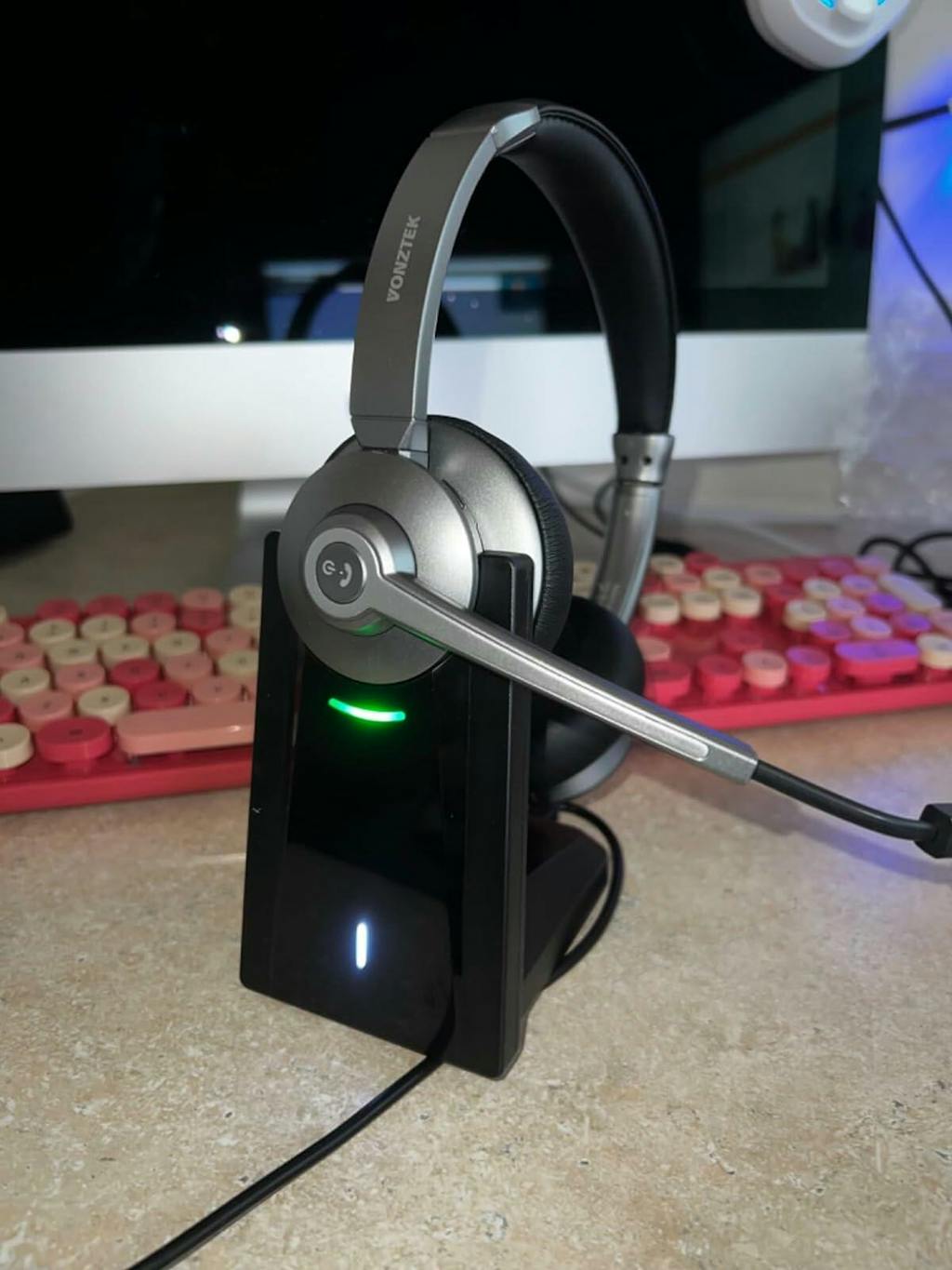 vonztekWireless & Bluetooth Headsets Headphones with Mic for PC