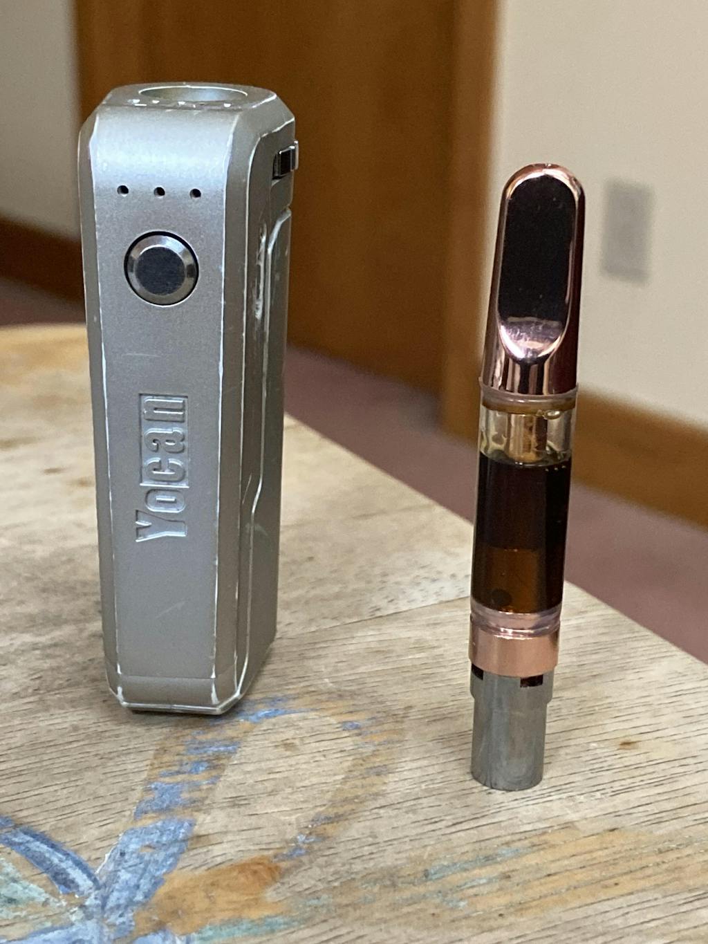 1mL 510 Screw Top Rose Gold Tip Vape Cartridge