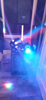 180W RGBW LED Moving Head Stage Light – 18 Beam Rotating DMX DJ Disco Party Effect