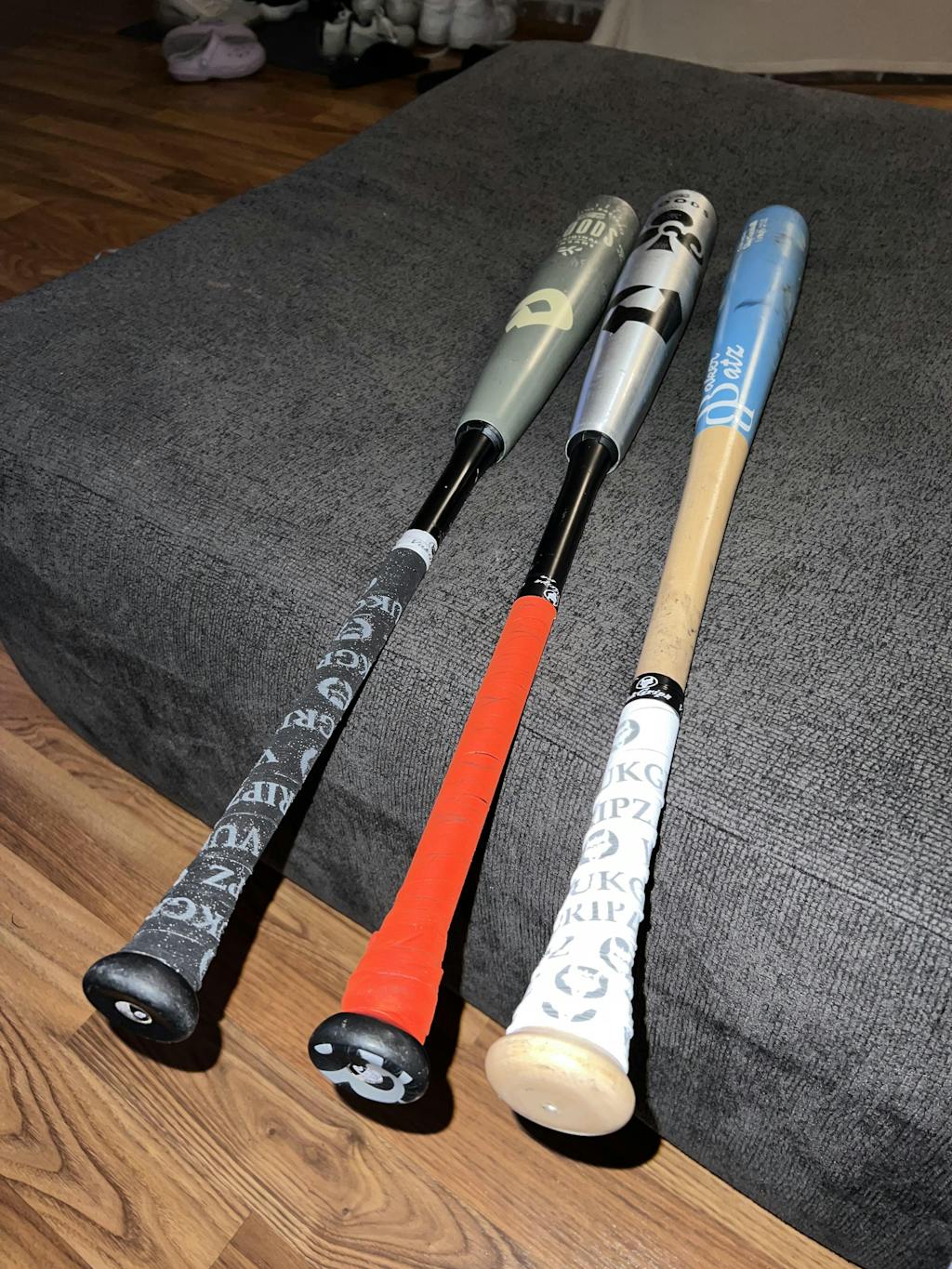 Red Bat Grip Tape with Black VUK Red Bat Tape VukGripz