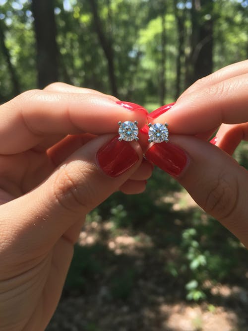 2 ct. tw. Diamond Heartseeker Stud Earrings