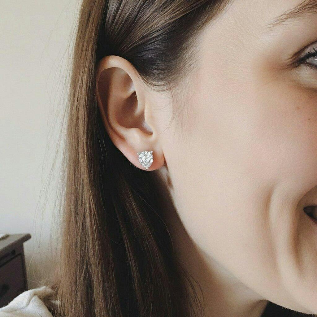 3 ct. tw. Diamond Heartseeker Pear-Shaped Stud Earrings